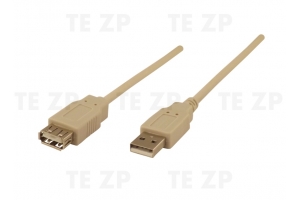 Kabel przedłużacz USB A wt-USB A gn 1,8 m; kod 2398